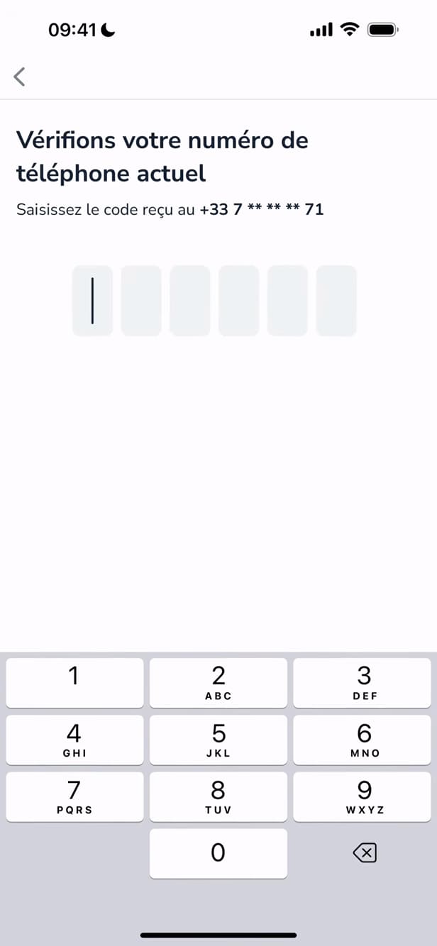 SMS code verification on Leboncoin