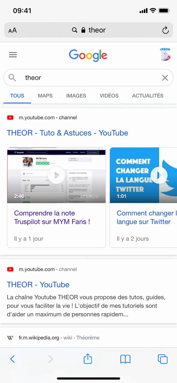 Copy link option for a YouTube channel
