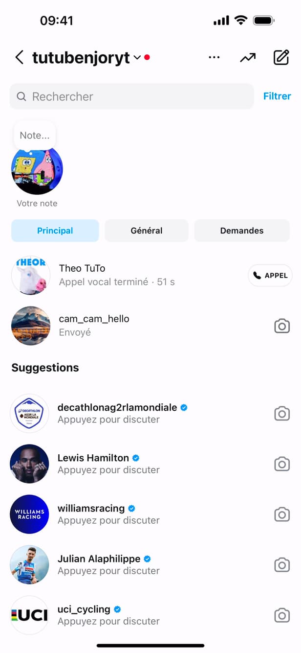 Delete an Instagram chat option