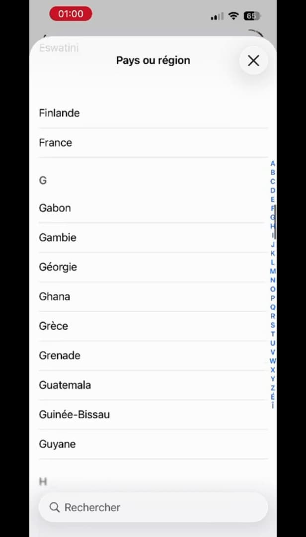 List of Apple account countries and regions on iPhone