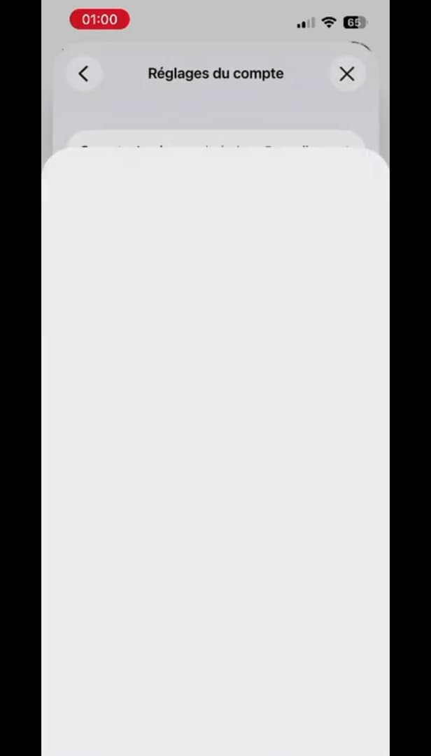 Apple account settings in the App Store on iPhone