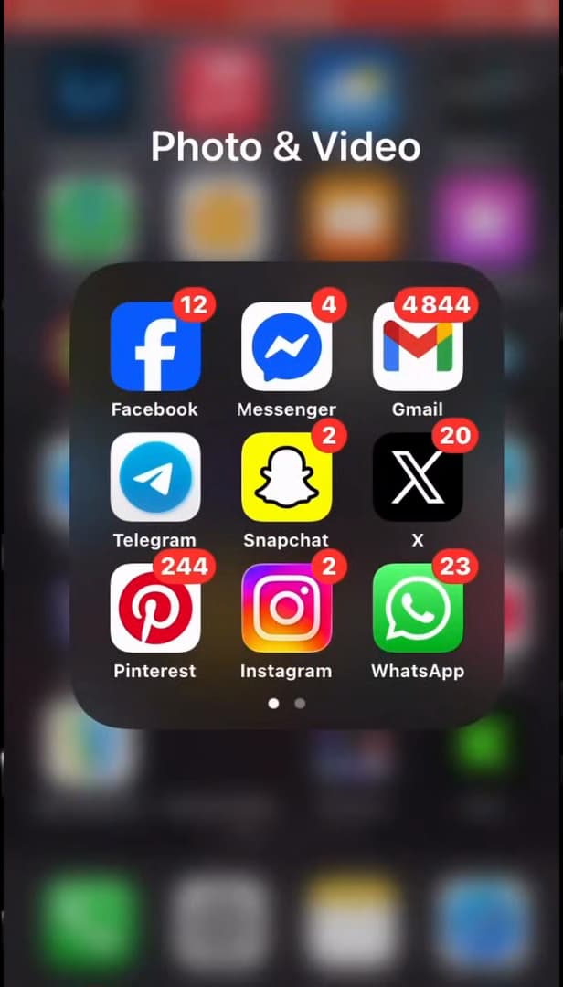 Facebook app icon on a phone's home screen