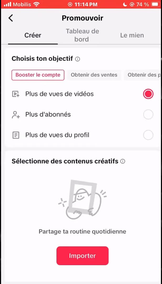 Programmes de monétisation proposés par TikTok