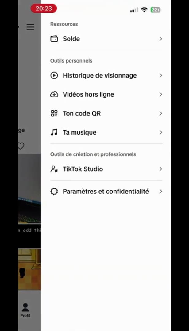 TikTok Settings and privacy
