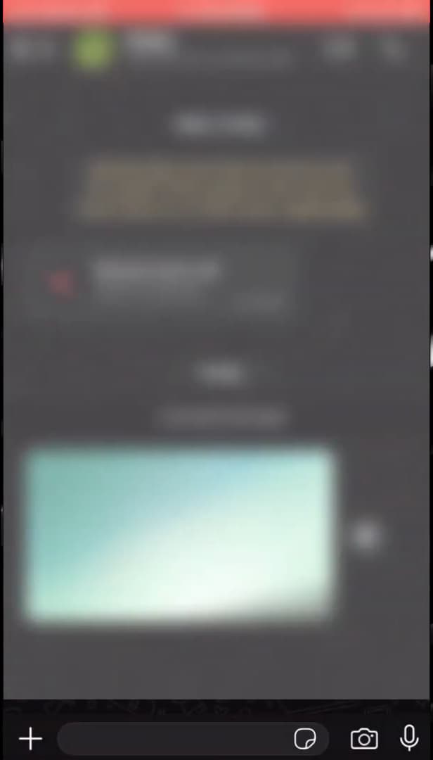 Conversation WhatsApp contenant un média en vue unique