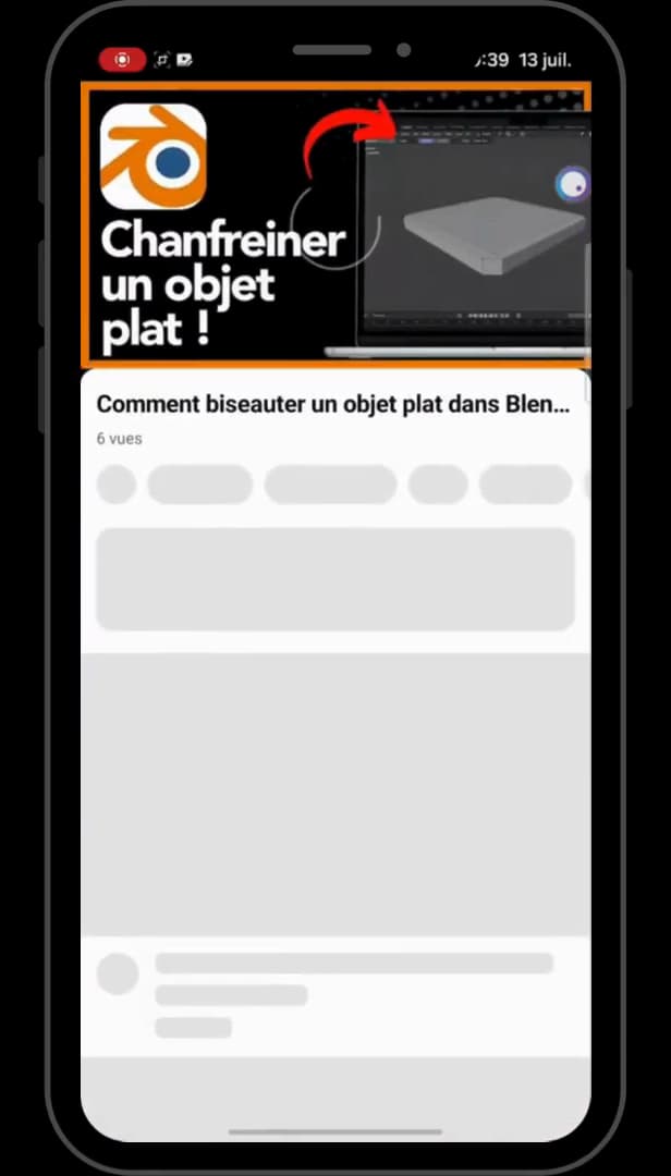 Playing a video on YouTube